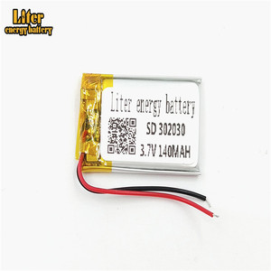 Rechargeable battery lithium polymer battery battery 3,7 V 302030, 140 mah Li-ion battery's warehousing electronic and digital products - Product Image 1