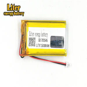 Plug 1,0-2 p <span class=keywords><strong>3</strong></span>,7 V 703545 1500 mAh factory high quality Lithium Polymer Li-ion battery liPo battery - Product Image 2