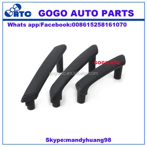 Black Color F-R Interior Door Pull Grab Handle With Trim Cover 3B0 867 172 3B0 867 180A for vw