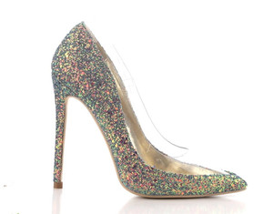 12cm 10cm <span class=keywords><strong>tacco</strong></span> Stiletto 8 cm Shinny paillettes Glitter chiaro Vamp punta <span class=keywords><strong>scarpe</strong></span> da donna - Product Image 5