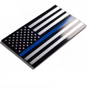 American Flag car badges and US flag car stickers and aluminum alloy flag sticker