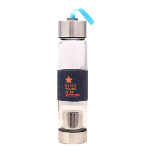 450ML High Quality Unbreakable Portable Sports Borosilicate Glass <strong>Water</strong> <strong>Bottles</strong> <strong>with</strong> <strong>Filters</strong> <strong>for</strong> Tea and Fruit Infusion - Product Image 3