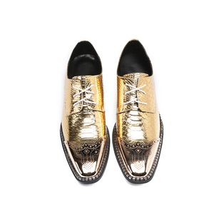 NA068 <span class=keywords><strong>scarpe</strong></span> da sposa di colore dorato per lo sposo uomo Bestmen <span class=keywords><strong>scarpe</strong></span> da festa maschili <span class=keywords><strong>smoking</strong></span> <span class=keywords><strong>scarpe</strong></span> più grandi taglie nuove arrivano taglia Eur 46 - Product Image 5