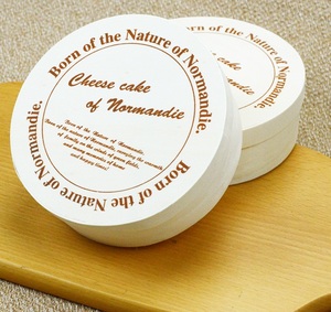 Round wood cheese box/wood food box