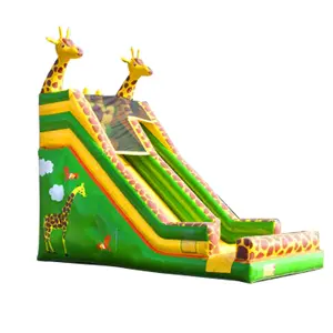 7.8 *3.8 *7.3m Giant commercial double lanes china inflatable water park slide inflatable water slide with ramp with pool