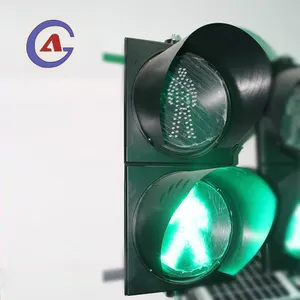 8 pulgadas rojo verde LED crosswalk semáforo