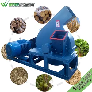 Weiwei capacity 5t wood chipper 7 ton powerful firewood kindling cutter electric log splitter 6ton chips making