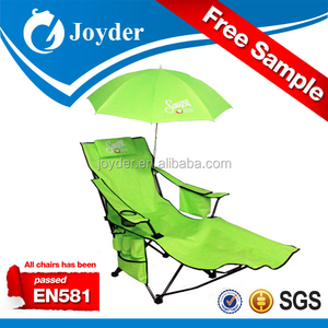 Climatizada ligero al aire libre tumbona de playa portátil plegable silla reclinable con reposapiés <span class=keywords><strong>y</strong></span> paraguas - Product Image 3