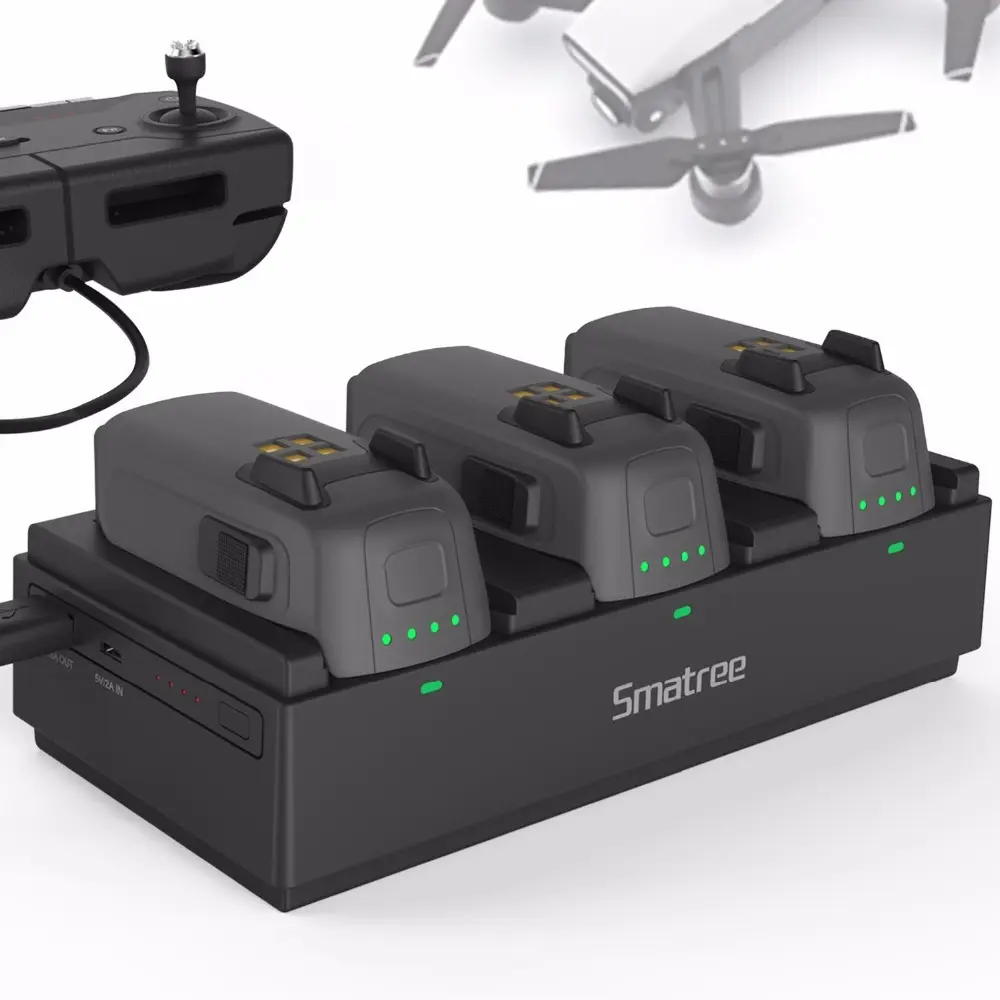 Smatree Battery Power Station for DJI Spark,Charge 3 Flight Batteries