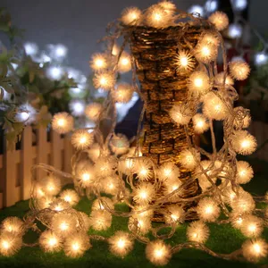 20 المصابيح الهندباء الكرة سلسلة ضوء الشمسية حديقة الجنية ضوء ل عيد الحب الزفاف الديكور