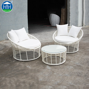 DW-SF098 Moderno <span class=keywords><strong>Vimini</strong></span> All'aperto Mobili Rotondo In Rattan Lounge Sofa Set - Product Image 1