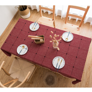 Mantel de lino cuadrado personalizado para mesa de comedor, cubierta de tela para mesa de desayuno, Picnic único bonito, alta calidad, 600426 - Product Image 5