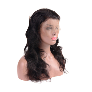 Nhà Máy Giá <span class=keywords><strong>360</strong></span> Full Ren Phía Trước Đóng Cửa 100% Trung Quốc Trinh Nữ Tóc Trước Ren Tóc Giả Cho Phụ Nữ Màu Đen - Product Image 2