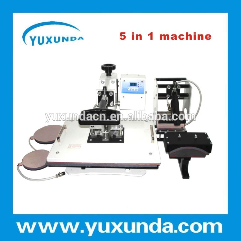 горячие 5 в 1 ёары машина для круёки, крышки, t- рубашка/сублимации машины