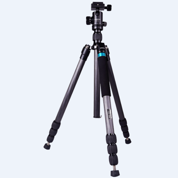 Customized Carbon Fiber Telescopic Pole Professional Dslr Camera Tripod for canon 600d