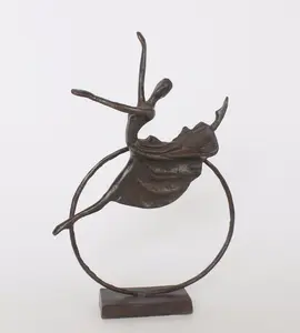 艺术和工艺铸造铁工艺品金属青铜舞蹈雕塑
