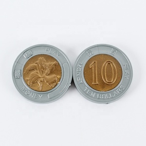 Pièce de monnaie/jeton en plastique imitation antique gris et brun personnalisée et bon marché - Product Image 4