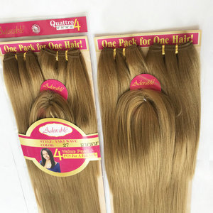 Adorable Cheveux Synthétiques 4 Pièces et une Fermeture Supérieure dans un Pack Yaki 12"14"16"18" Cheveux à Tresser Yaki - Product Image 2