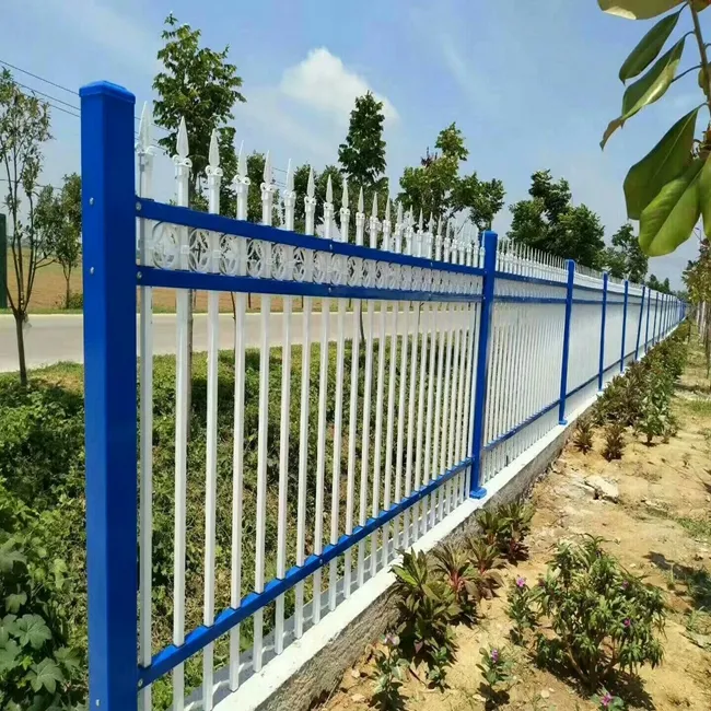 square bar metal fence