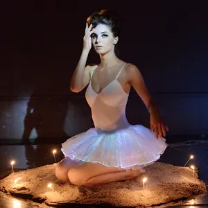 New Fiber Optic Products Fairies Dora Girl Tutu Dress Dance Costumes For Women LED Camisole