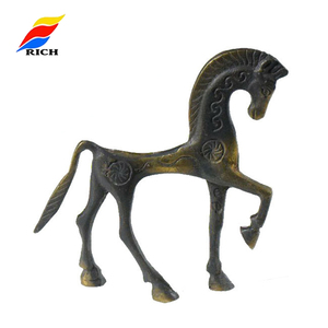 At heykel Spin döküm plastik kalaylı Metal roma tarzı pirinç yaşam boyutu at avrupa zengin kaplama halk sanat hayvan 0.135kg