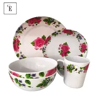 Various Elegant Dinnerware Sets, Flower Ware