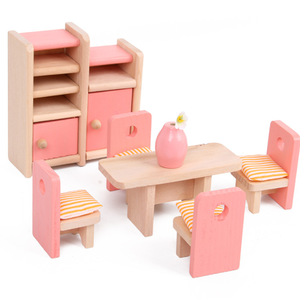 <span class=keywords><strong>Jouet</strong></span> d'imitation Montessori, mini meubles en bois, cadeaux pour bébés - Product Image 2