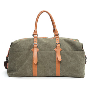 En stock Unisex de lona bolsa de viaje de gran tamaño del equipaje de mano - Product Image 3