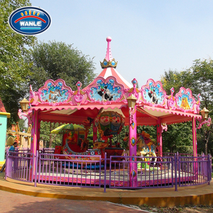 Wanle nuovo tipo Happy giradischi Amusement Carousel Horse Rides Kids Park - Product Image 4