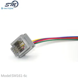 6C Soket Telepon Kabel RJ11, Konektor 6C 623K