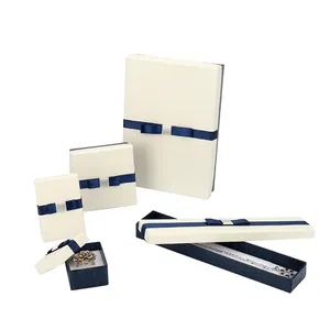 FSD ribbon design crocodile skin lace pattern cardboard gift box paper jewelry box