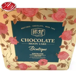 New Design Hot Sale China Factory Embossed Square Chocolate Tin Box