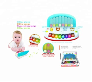 Drôle coloré électrique bébé enseignement musical <span class=keywords><strong>piano</strong></span> jouet avec la lumière - Product Image 2
