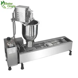 Stainless steel automatic single row donut making machine