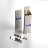 Neue Edelstahl 100mm Lösbare Elektrische Kabelmarkierungsplatte mit Metallischem Glanz und Selbstverriegelndem Kabelbinder