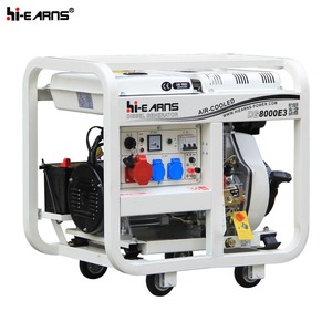 히언스 6.5KW 휴대용 오픈 프레임 모델 <span class=keywords><strong>8KVA</strong></span> 디젤 발전기 판매 - Product Image 5
