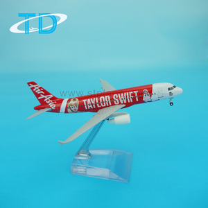 AirAsia A320 16cm Flugzeug modell Metall Zink druckguss mit Fahrwerk lackierte Technik - Product Image 6