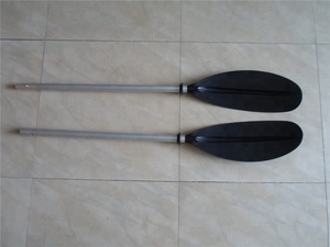 Pagaie de randonnée légère en 4 parties, 4 sections, avec pales en plastique et fibre de verre mélangées, pour kayak et bateau - Product Image 4