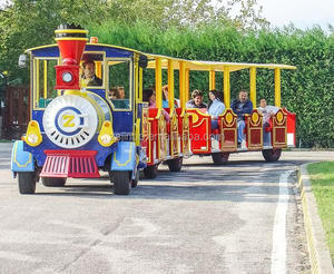 Train miniature sans rails pour enfants, en forme d'éléphant de dessin animé, pour parc d'attractions, parc d'attractions électrique, aire de jeux extérieure, à vendre/enfants - Product Image 5