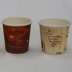 Alta densidad desechables 4 oz llevar pared simple vaso de papel té - Product Image 4