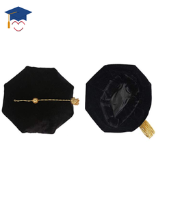 Yeni stil abd siyah doktora mezuniyet elbisesi ve kap - Product Image 3