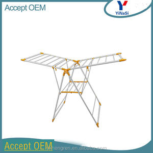 מתקפל רצפת עומד בגדי כביסה ייבוש מדפי ייצור - Product Image 2