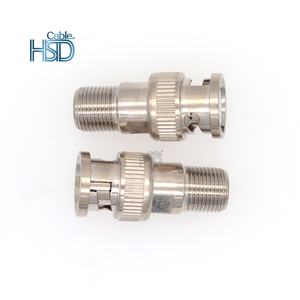 RG59 RG6 Coaxial <span class=keywords><strong>BNC</strong></span> Fat <span class=keywords><strong>Connector</strong></span> Plug Fábrica de alta calidad Macho China Conector <span class=keywords><strong>Bnc</strong></span> Cable Audio y video <span class=keywords><strong>Bnc</strong></span> a Tv Coaxial - Product Image 1