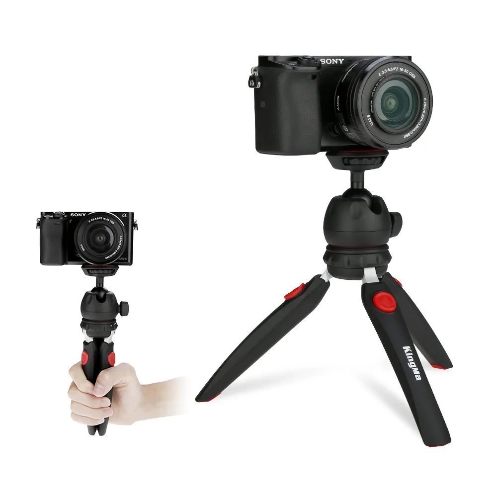 KingMaその他のカメラアクセサリーDSLR用トップポータブル三脚Goproカメラスマートフォンミニプロジェクター