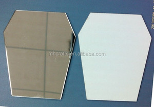 독특한 모양의 맞춤형 2mm 두꺼운 접착 뒷판 아크릴 거울 시트 - Product Image 3
