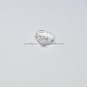 เครื่องประดับรุ้งมูนสโตนพลอยแหวน925เงินสเตอร์ลิงเครื่องประดับขายส่งเงินสเตอร์ลิงการออกแบบที่ดีที่สุดอินเดียรอบ - Product Image 2