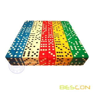 Beautiful Bulk High Quality 16MM Opaque Plastic Colored DiceでStriaight Style 5/8"