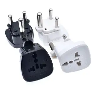 IEC Type M South Africa Universal Travel Adapter with safety Shutter Worldwide Power plug to South Africa plug adapter converter