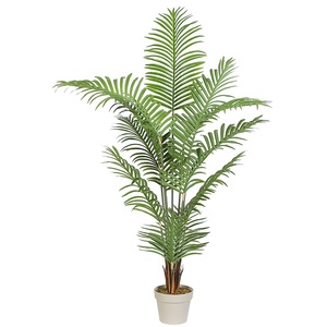 145cm Decoración de interiores Planta verde Bonsai Palmera artificial Árbol de goma - Product Image 6