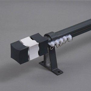 Coloré 2021 Foshan nouveau Design <span class=keywords><strong>Double</strong></span> tuyau de rideau tiges en aluminium piste Tirai avec accessoires de rideau tringle rideau - Product Image 4